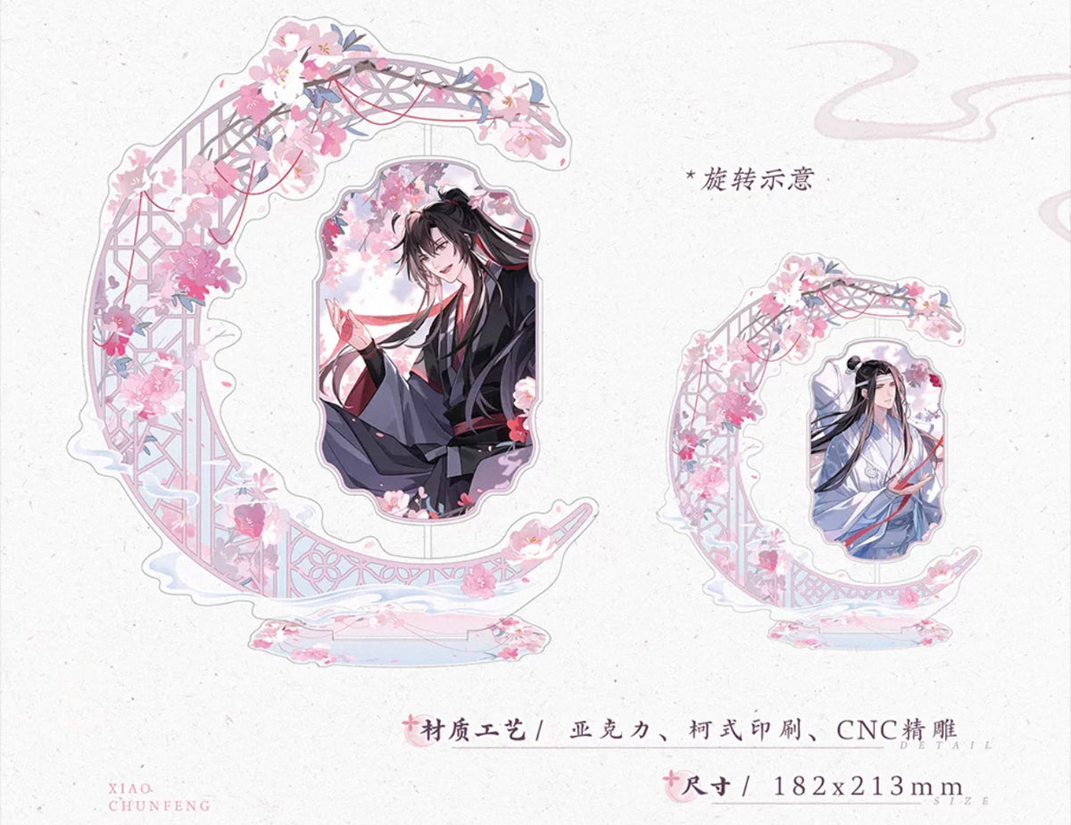 [PRE-ORDER] Grandmaster of Demonic Cultivation Official Merch Wei Wuxian and Lan Wangji Acrylic Rotating Plaque