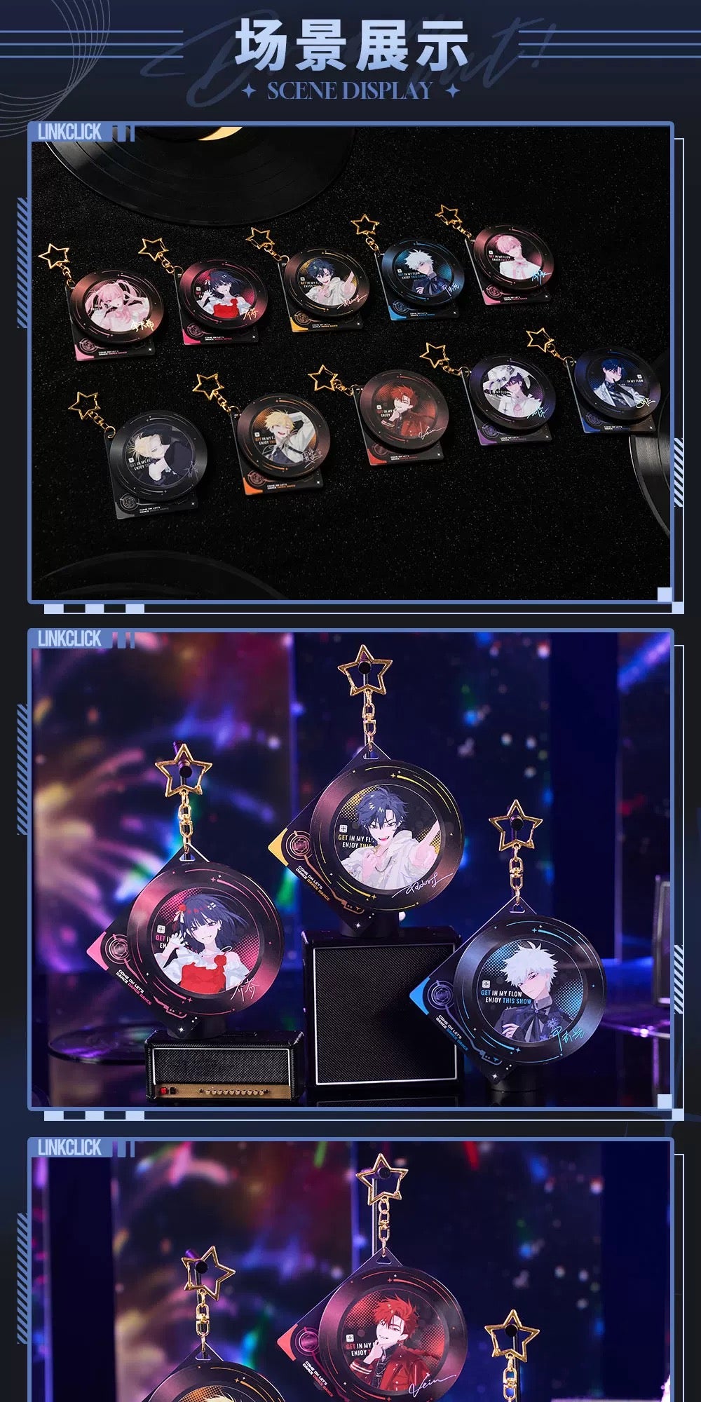 [PRE-ORDER] Link Click Official Merch Acrylic Rotating Character Keychain 1 of 10